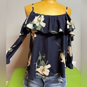 Floral Off-Shoulder Women's Top